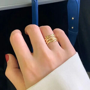 Minimalist 925 Sterling Silver Adjustable Gold